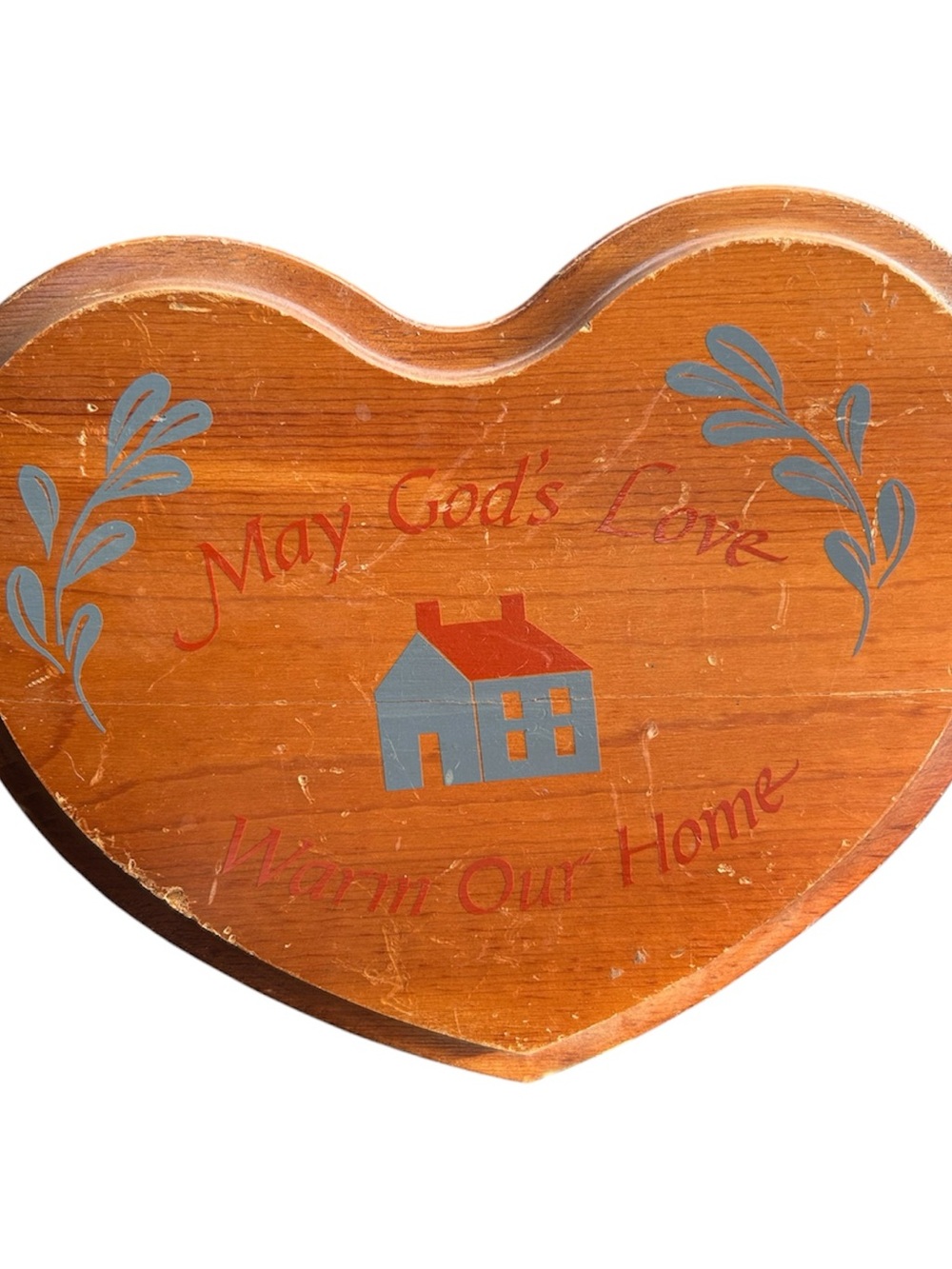 Vintage wooden wall plaque